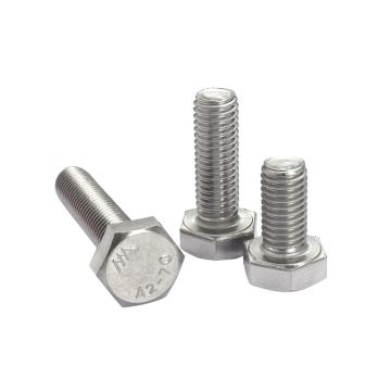 奧峰 DIN933全牙外六角螺栓，M6-1.0X40，不銹鋼304，強度A2-70